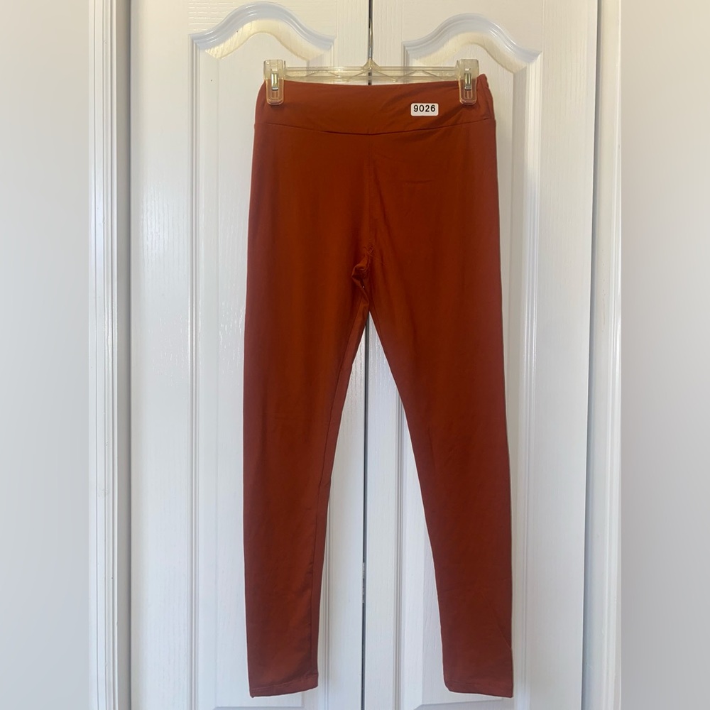 NEW LuLaRoe Solid Rust Orange OS Leggings 9026